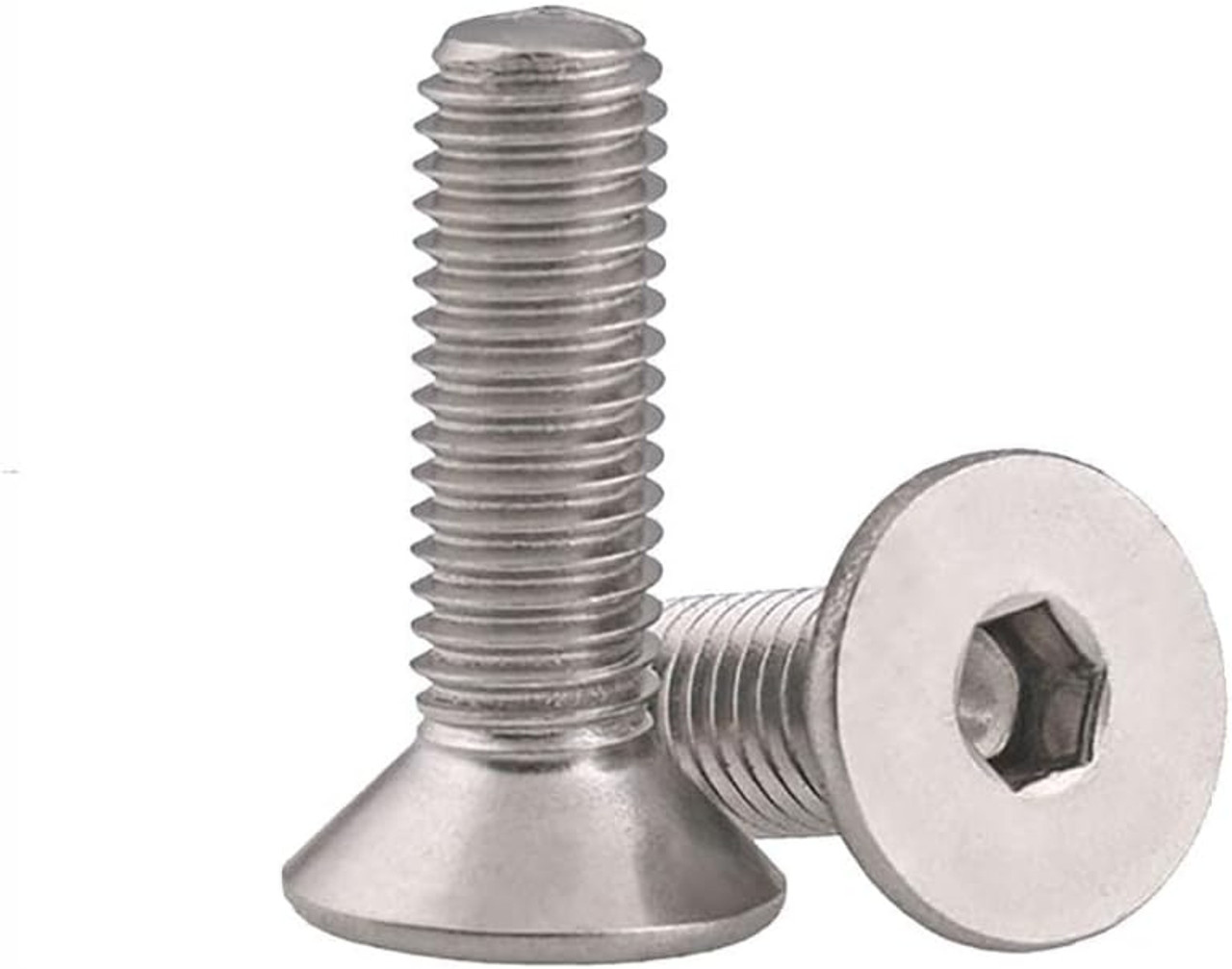 #6-32 x 1/2" 18.8 Stainless Steel Flat Socket Head Cap Screw 100 Pc.   5010-087