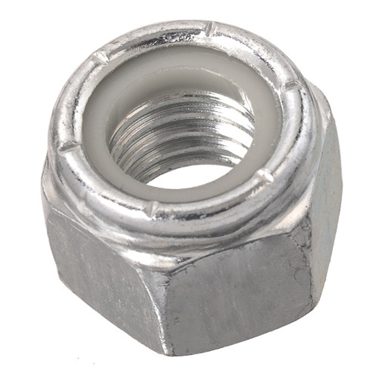 1-1/8"-12 UNF Grade 2 Zinc Plated Hex Nylon Lock Nut 65 Pc.   B109-032