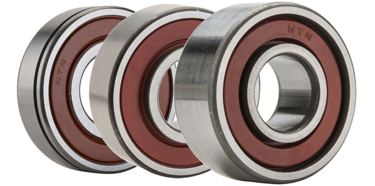 Single Row Radial Ball Bearing w/Symmetrical Wide Inner Race - Two Rubber Seals  88508