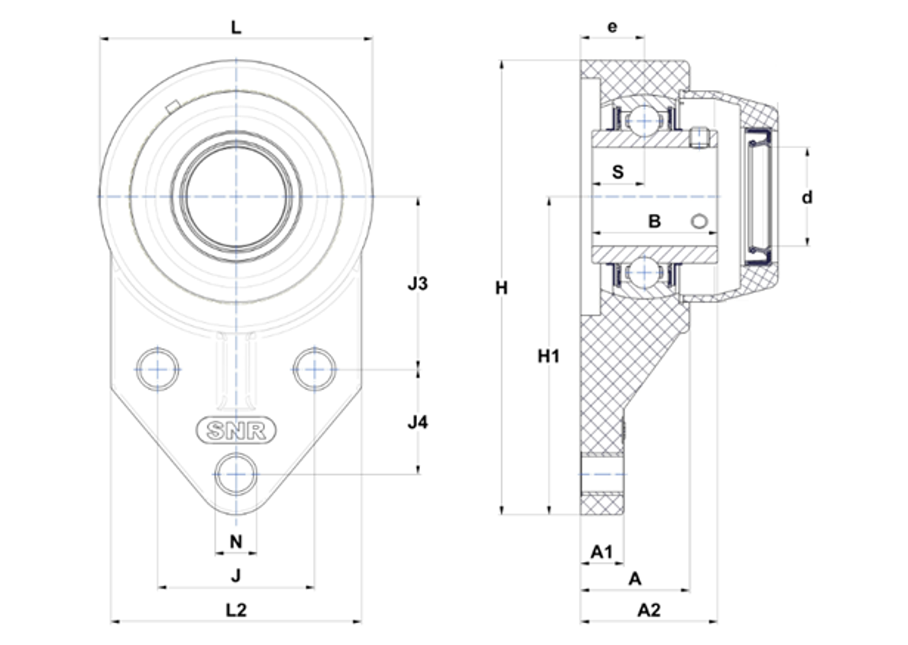 1-1/2"   SUCFBL208-24FG1