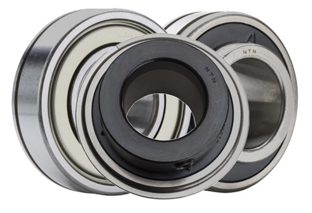 1-3/8" Cylindrical Insert Wide Eccentric Locking Collar Ball Bearing - Ring Groove Only  UELS207-106D1N