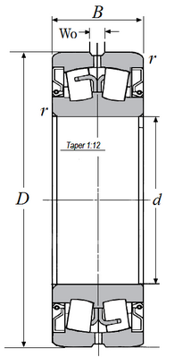 SPAW/SPW/SFCW Sealed Taper Bore Spherical Roller Bearing Cartridge w/Adapter Sleeve  MX-W22232K/HA2332M1