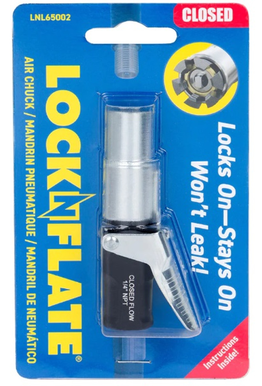 LockNFlate® 6-Jaw Premium Locking Air Chuck (Closed)   LNL65002