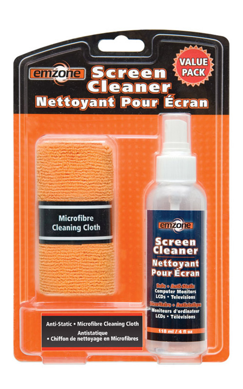 Screen Cleaner & Microfibre Cloth Pack 118ml   47066