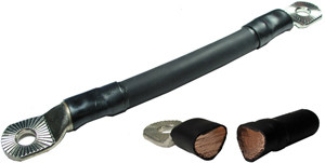 10 Pc. 2/0 AWG @ 8-1/2" Black Stackable Stud Battery Harness  855N-34