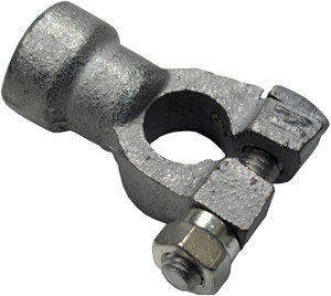 2/0-3/0 AWG Brass Straight Barrel Negative Battery Terminal  885N-11