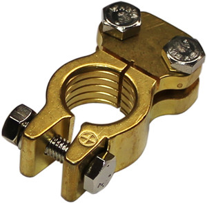 1/0-3/0 AWG Brass H/D Positive Battery Terminal  892P-11