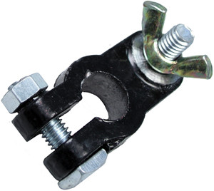 Black Epoxied Lead Marine Battery Terminal w/Wingnut Stud  898EN-11