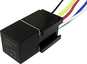 12V @ 80/60A Large Blade Relay & Pigtail Combo  922-91