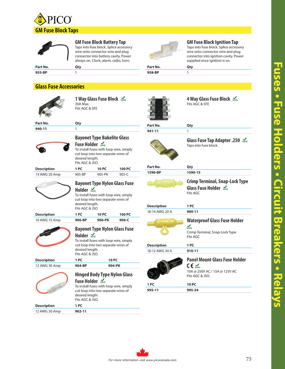 GM Fuse Block Battery Tap  955-BP