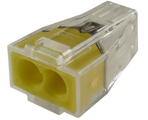 100 Pc. 18-12 AWG @ 20A Two Conductor Push Wire Connector 1632-C