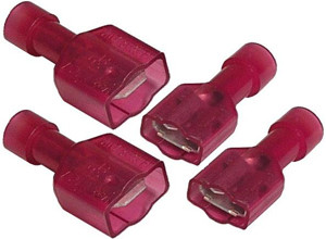 2 Pr. 22-18 AWG Nylon Fully Insulated Spade Connector Combo Pack  1766-91