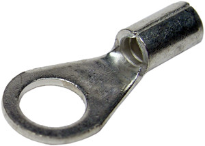 10 Pc. 16-14 AWG .250" Non-Insulated Ring Connector  2406-BP
