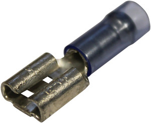 100 Pc. 16-14 AWG .250" Nylon Insulated Female Spade Connector  3055-CS