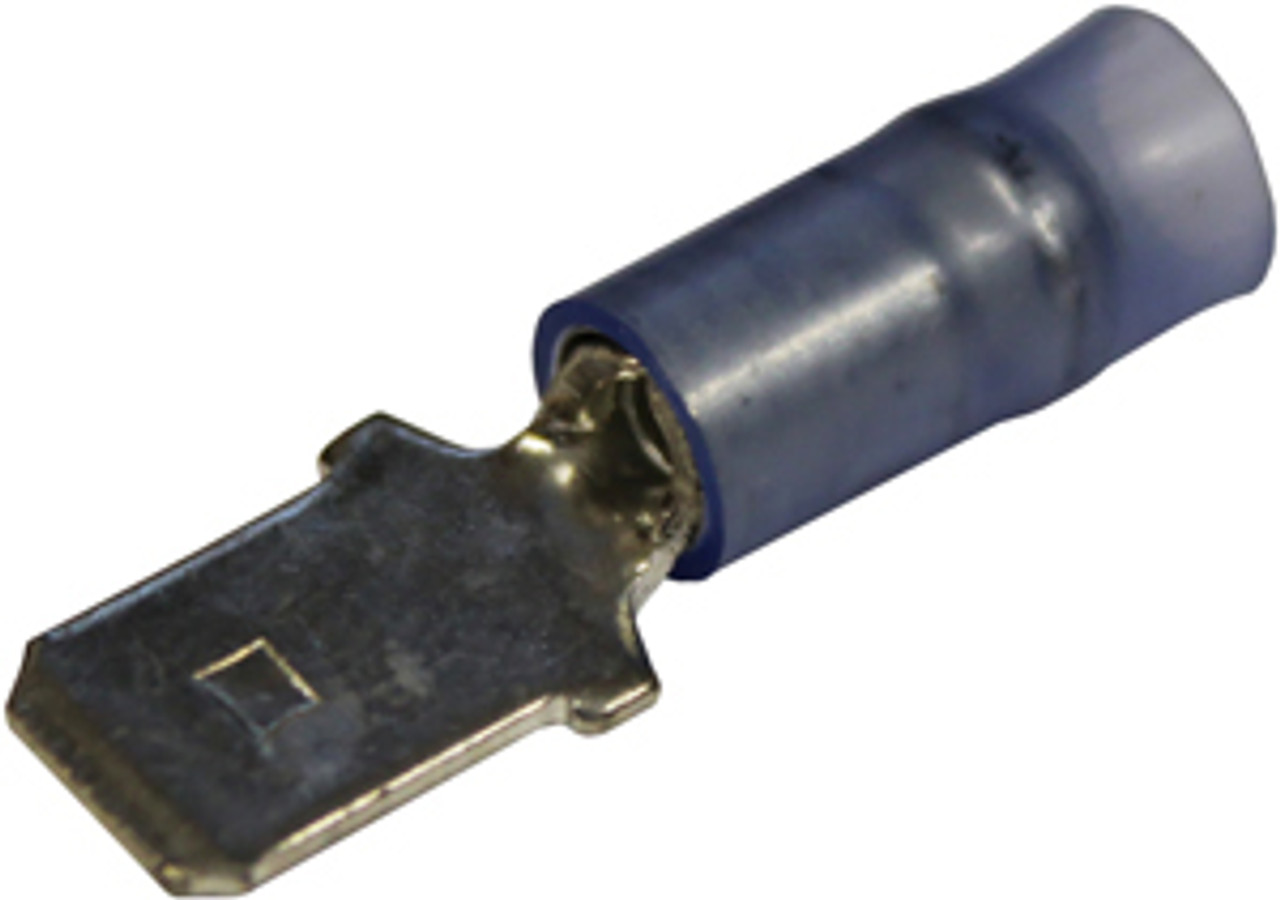 100 Pc. 16-14 AWG .250" Nylon Insulated Male Spade Connector  3056-CS