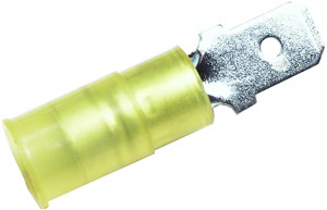 3 Pc. 12-10 AWG .250" Nylon Insulated Male Spade Connector  3156-BP