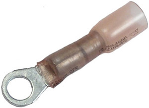 25 Pc. 20-18 AWG #10 Polyolefin Insulated "Crimp-Solder-Seal" Ring Connector  3505-15