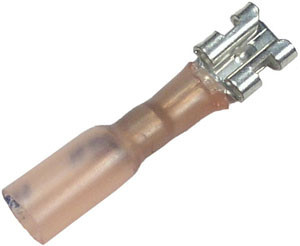 25 Pc. 20-18 AWG .250" Polyolefin Insulated "Crimp-Solder-Seal" Female Spade Connector  3555-15