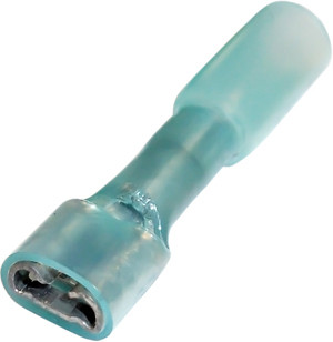 100 Pc. 16-14 AWG .250" Polyolefin Insulated "Crimp-Solder-Seal" Female Spade Connector  3665-36