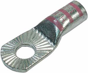 2-1 AWG 3/8" H/D Stackable Single Barrel Ring Connector  3801-11