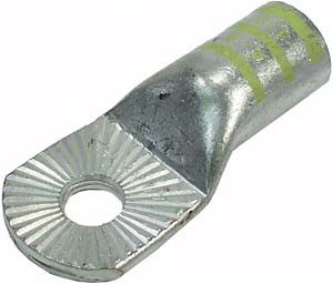 4/0 AWG 3/8" H/D Stackable Single Barrel Ring Connector  3840-11