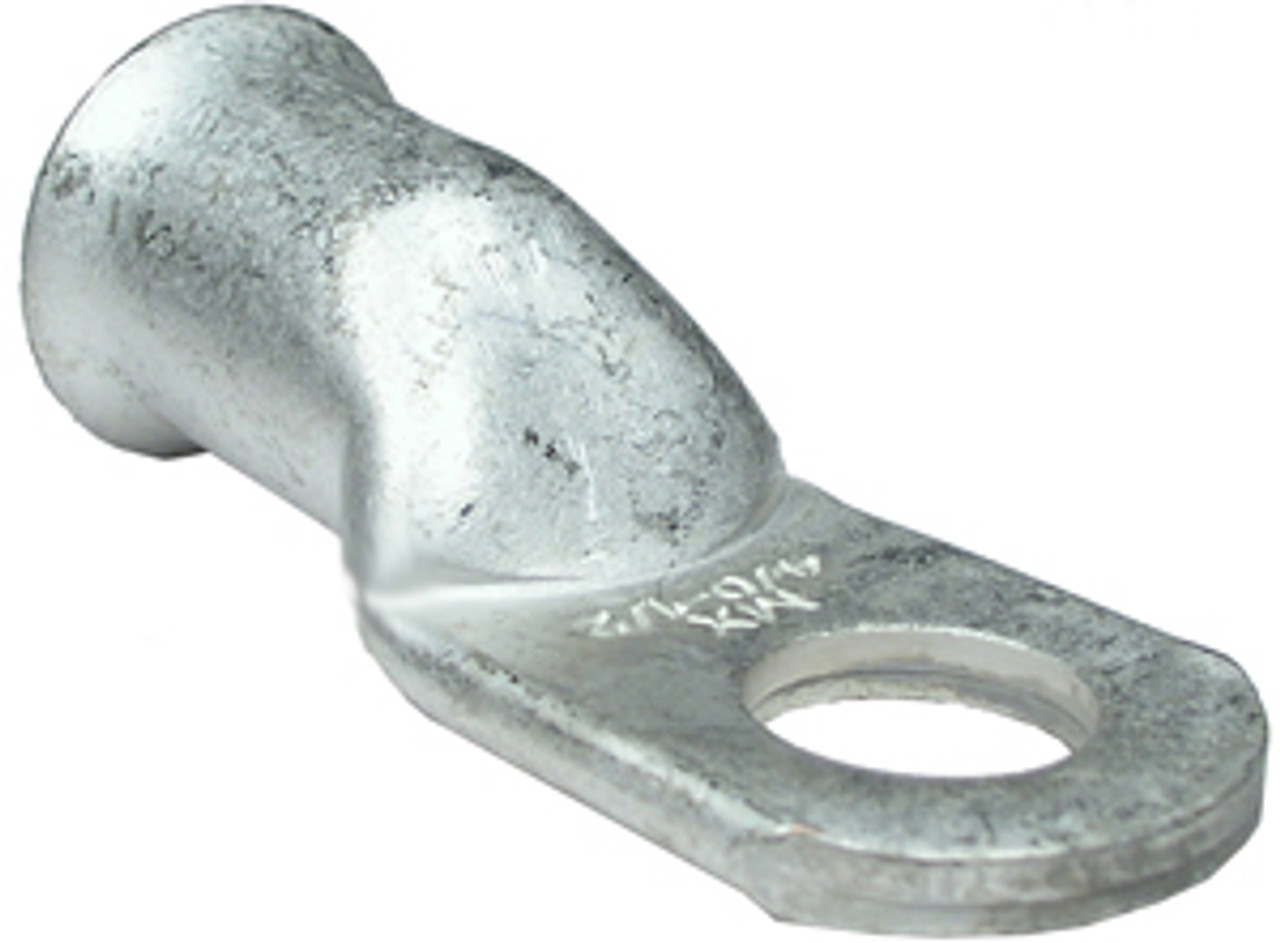 2 Pc. 2/0 AWG 1/2" Tinned Copper Tubular Lug Ring  4543-PR 2 Pc. 2/0 AWG 1/2" Tinned Copper Tubular Lug Ring  4543-PR