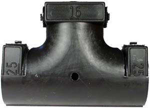 2 Pc. 3/8 x 3/8 x 3/8" Convoluted Loom Tee   5130-12