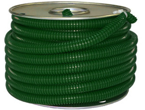 .250" x 100' Green Polyethylene Convoluted Split Loom  5140-3-C