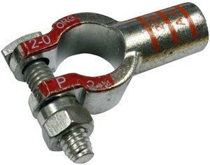 5 Pc. 2/0 AWG Copper Positive Straight Barrel Battery Terminal  5212-PK