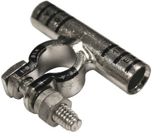 1/0 AWG Copper Negative Tee Splice Battery Terminal  5229-11
