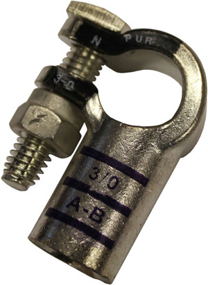 3/0 AWG Copper Negative Left Elbow Battery Terminal  5253-11