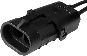 2 Cavity Weather Pack Shroud Pigtail  5696-BP