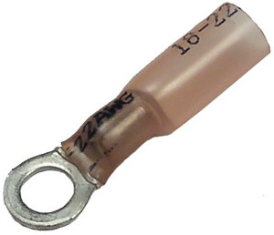 5 Pc. 22-18 AWG #10 Polyolefin Insulated Heat Shrink Ring Connector  5805-BP