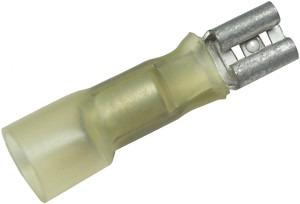 25 Pc. 12-10 AWG .250" Polyolefin Insulated Heat Shrink Female Spade Connector  6055-15