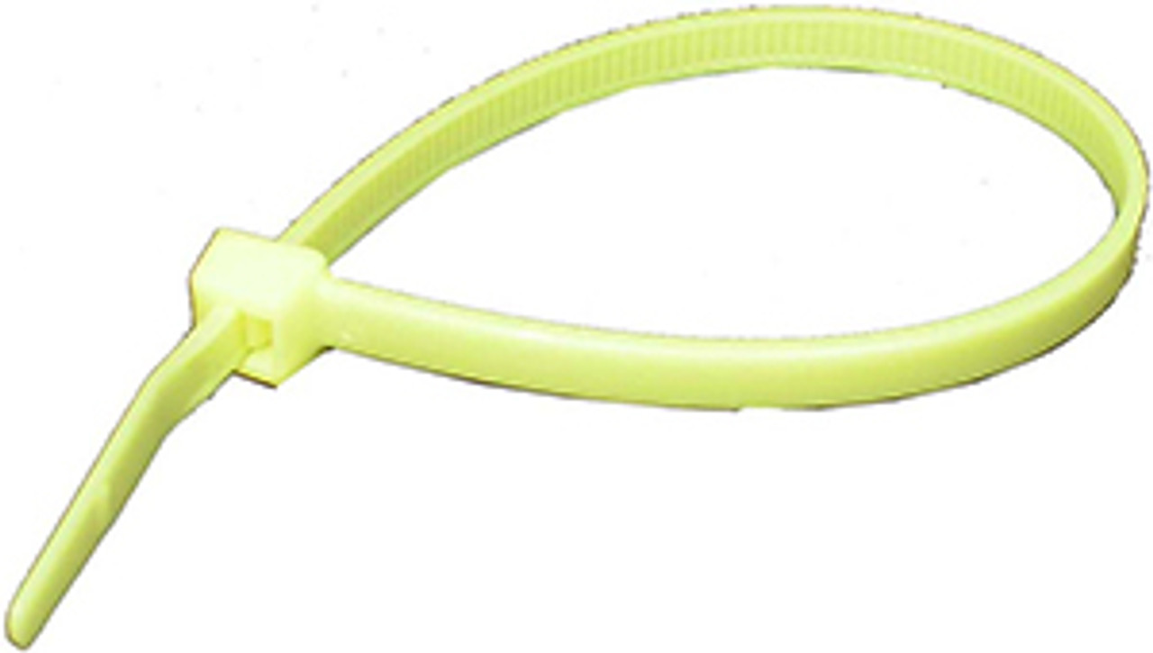 100 Pc. 4" 18 lb. Yellow Standard Cable Tie  7063-7-C
