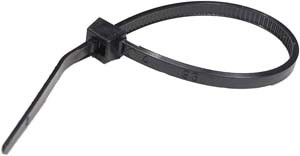 100 Pc. 11" 50 lb. Black Standard Cable Tie  7067-0-C