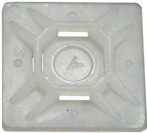 100 Pc. #6 Screw Cable Tie Mounting Pad  7080-C