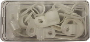 17 Pc. 1/8 ~ 1" Light Duty and H/D Nylon Cable Clamp Assortment Pack  7117-91