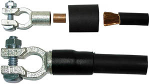 4 AWG Black Solder & Seal Battery Terminal Kit  7203-91