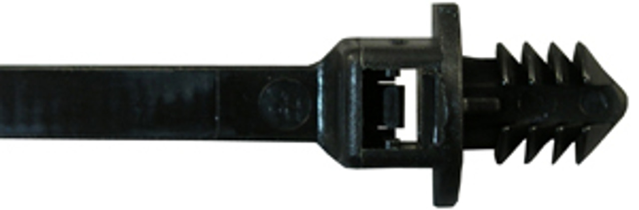 25 Pc. 8" 50 lb. Black Push Mount Cable Tie  7250-34
