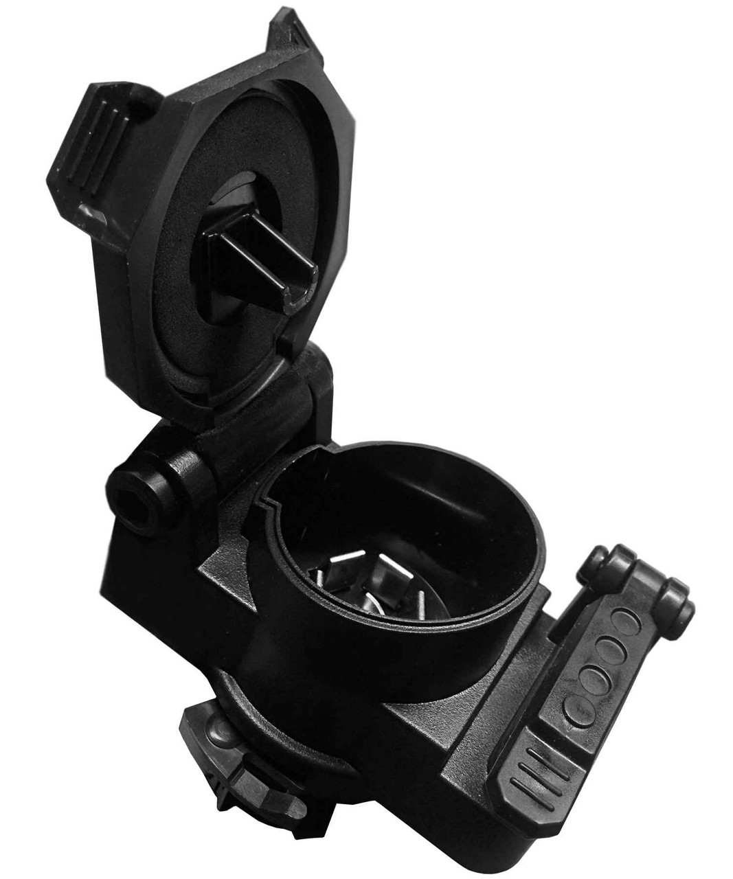 Round 7 Blade & Flat 4 Pin Trailer Plug  7718-11