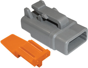 10 Pc. 24-16 AWG 3-Way Deutsch "DTM" Plug & Wedgelock  7912-34