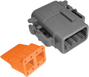 10 Pc. 24-16 AWG 8-Way Deutsch "DTM" Plug & Wedgelock  7918-34