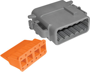 24-16 AWG 12-Way Deutsch "DTM" Plug & Wedgelock  7920-91