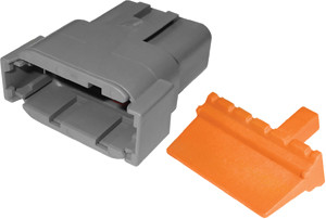 10 Pc. 24-16 AWG 12-Way Deutsch "DTM" Receptacle & Wedgelock  7940-34