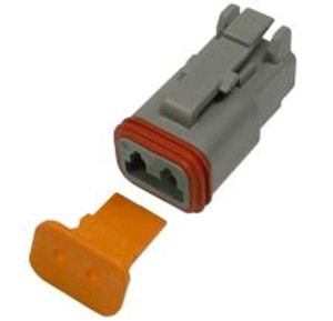 20-14 AWG 2-Way Deutsch "DT" Receptacle & Wedgelock  7991-11