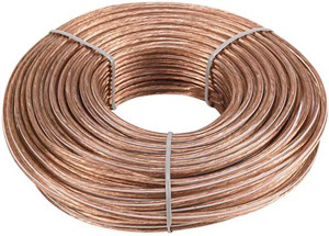 12/2 AWG @ 100' Clear PVC Insulated Speaker Wire  8121-C