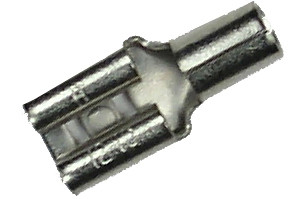 100 Pc.12-10 AWG .250" Female Non-Insulated High Temperature Spade Connector  9355-CS