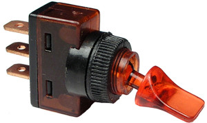 SPST Red Illuminated On-Off Duckbill Switch  9407-11