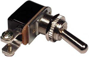 SPST Metal Bat Handle On-Off Switch  9447-BP